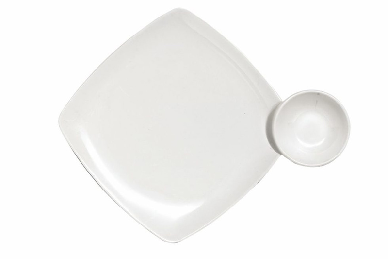 Triangilar Chip & Dip Platter